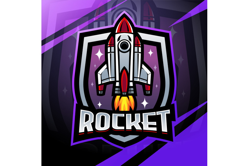 rocket-space-mascot-logo-design