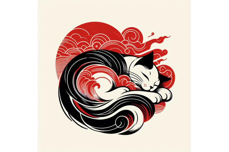 4-illustration-of-sleeping-cat