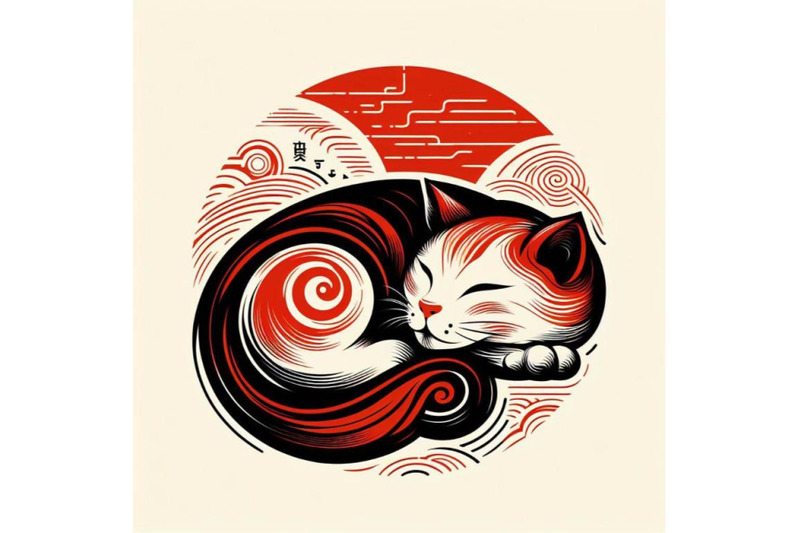 4-illustration-of-sleeping-cat