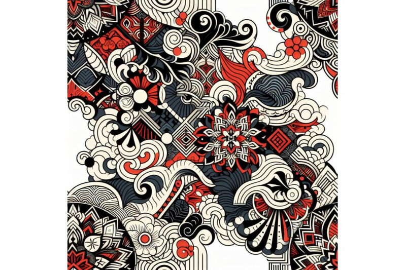 4-lacy-flourish-geometric-seamless-pattern-on-white-background