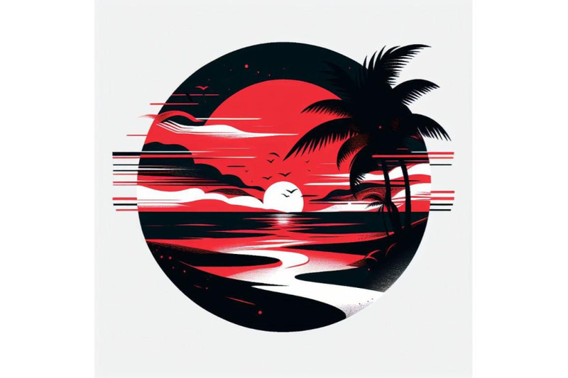 4-sunset-on-the-beach-with-palm-silhouette-vector