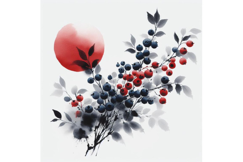 4-watercolor-blueberries-white-background