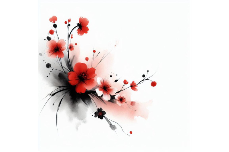 4-watercolor-illustration-flowers-in-simple-background