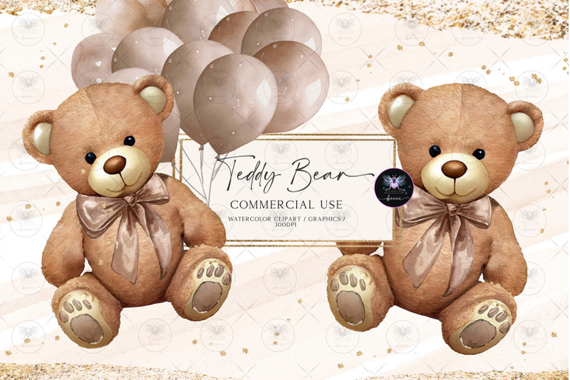 teddy-bear-watercolor-baby-shower