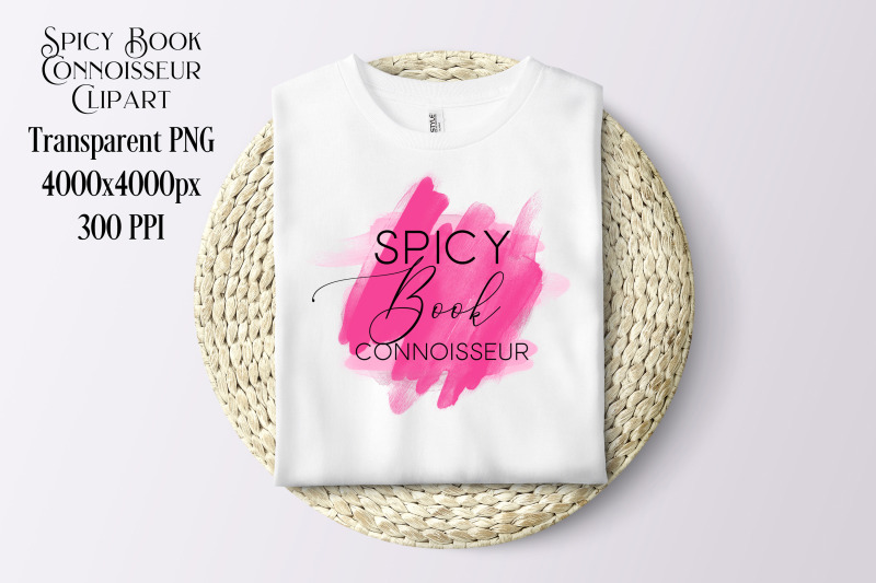 spicy-book-connoisseur-book-reader-sublimation-clipart