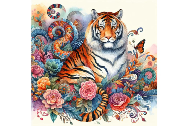 4-beautiful-decorative-tiger