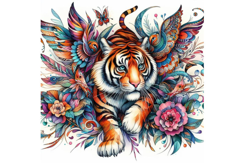 4-beautiful-decorative-tiger