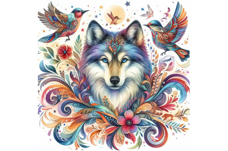 4-beautiful-decorative-wolf