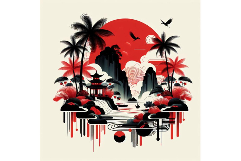 4-a-vector-drawing-represents-tropical-island-design