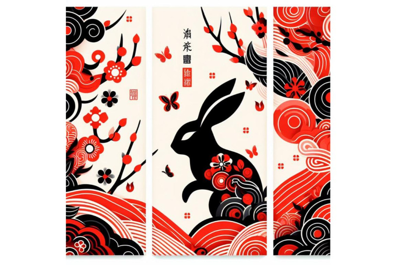 4-abstract-spring-bunny-pattern