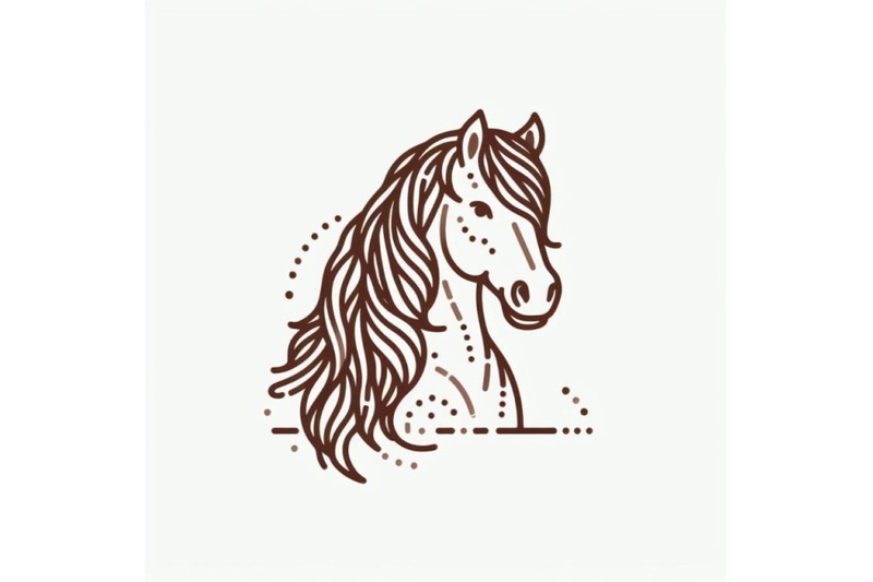 4-brown-horse-on-white-background