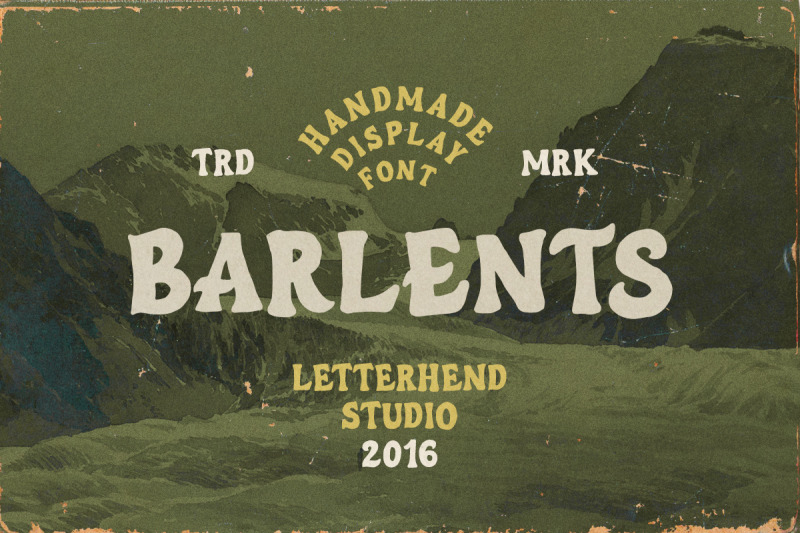 barlents-handmade-display-font