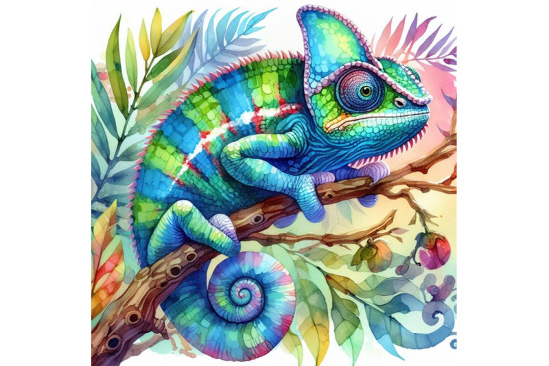 4-cute-chameleon-sitting-on-branch