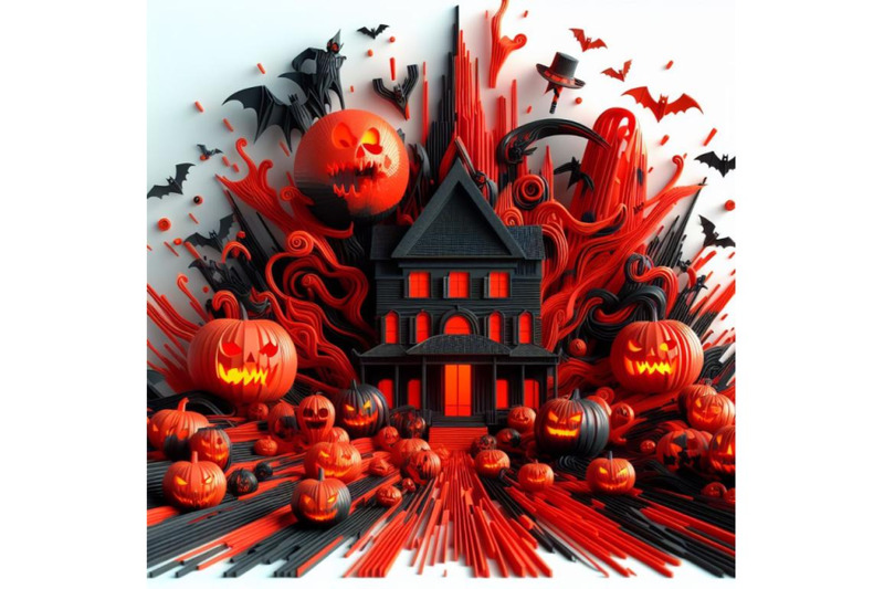 4-halloween-3d-movie-on-a-white-background