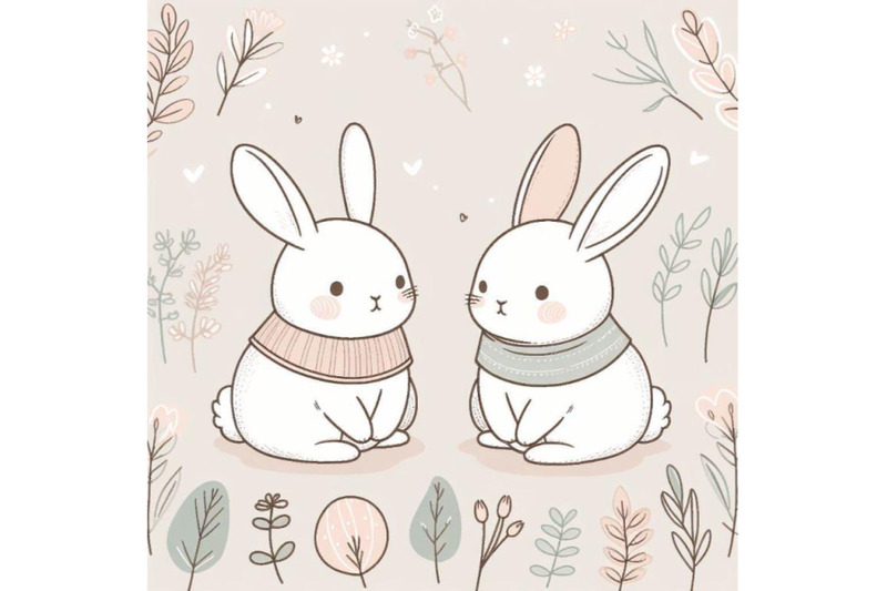 4-cute-rabbit-woodland-animal