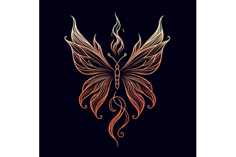 4-fairy-fire-butterfly-fairy-fiery-butterfly-on-a-black-background