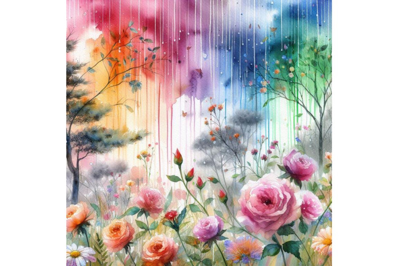 4-flowers-and-trees-rain