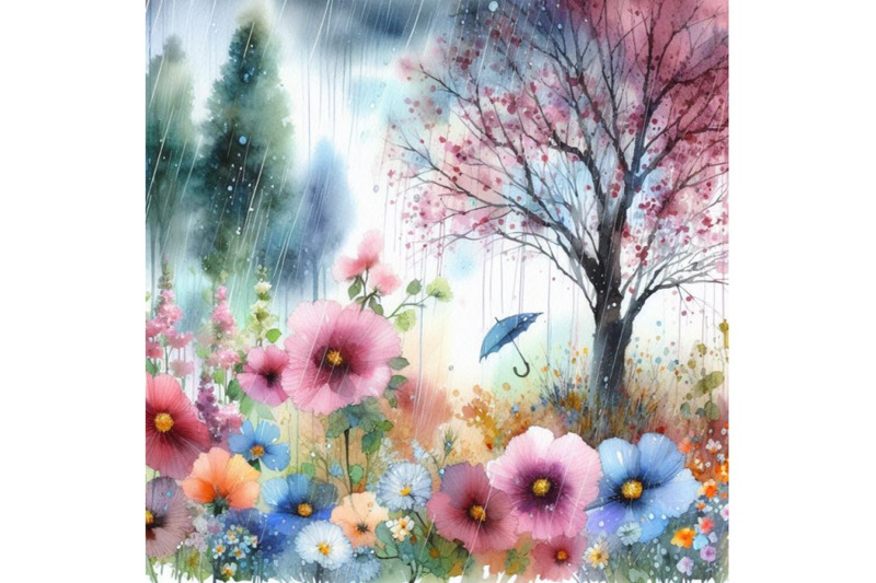 4-flowers-and-trees-rain