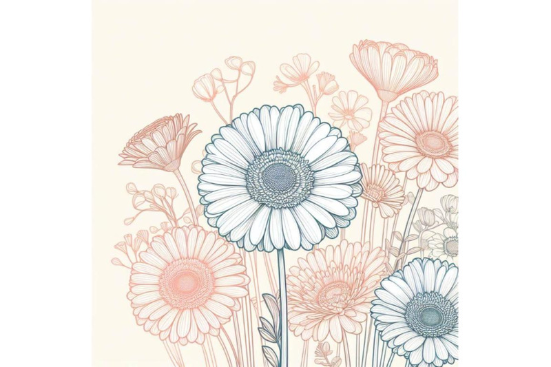 4-gerbera-daisy-flower-greeting-card-background-for-mother-or-womans-d