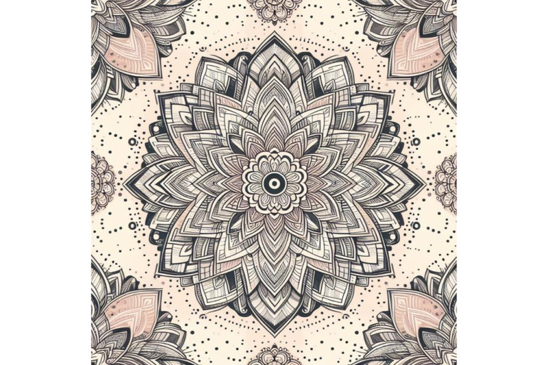 4-mandala-boho-hand-drawn-seamless-pattern
