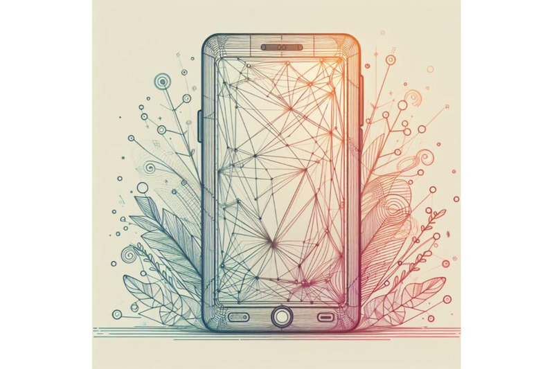 4-mobile-phone-abstract-polygonal-wireframe