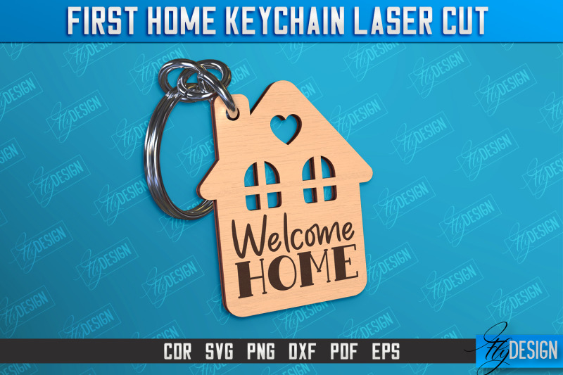 first-home-keychain-laser-cut-happy-place-housewarming-gift