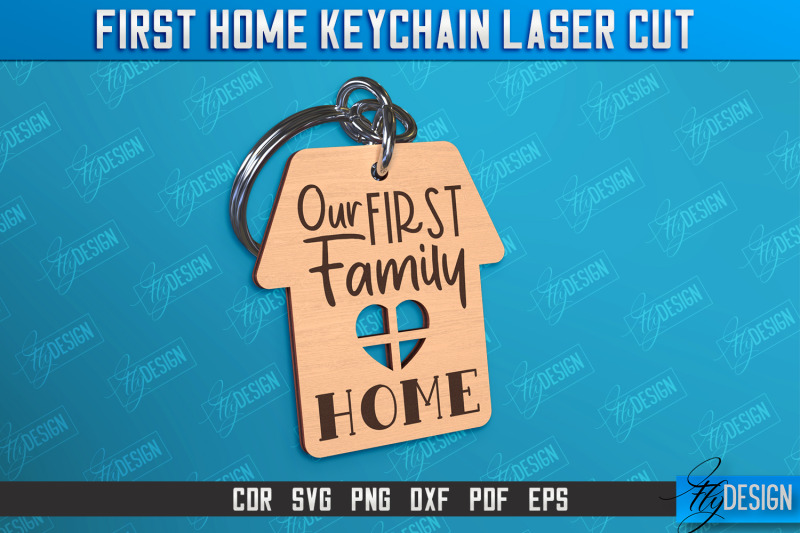 first-home-keychain-laser-cut-bundle-happy-place-housewarming-gift