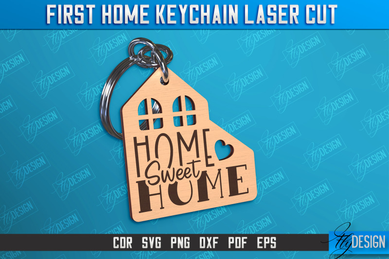 first-home-keychain-laser-cut-bundle-happy-place-housewarming-gift