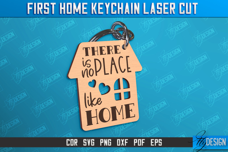 first-home-keychain-laser-cut-bundle-happy-place-housewarming-gift