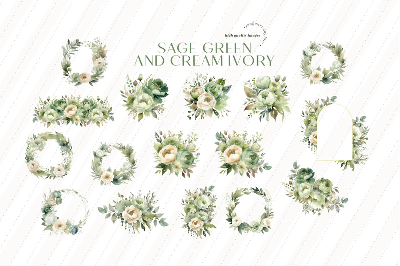 sage-green-flowers-bouquets-clipart-ivory-cream-floral