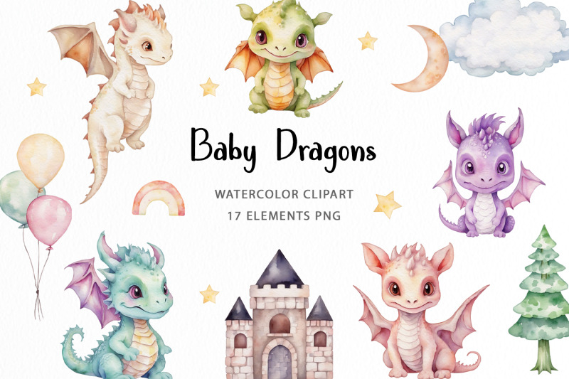 watercolor-baby-dragons-clipart