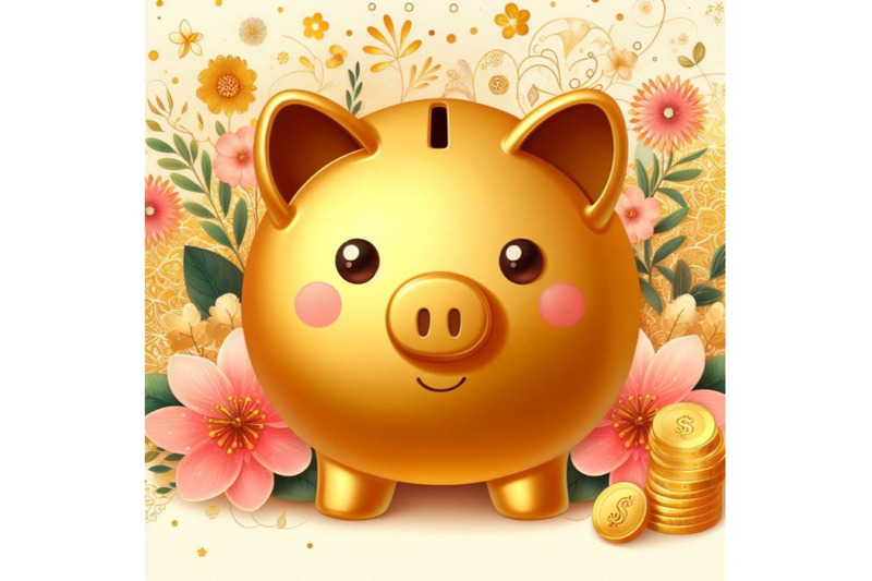 4-piggy-bank-gold