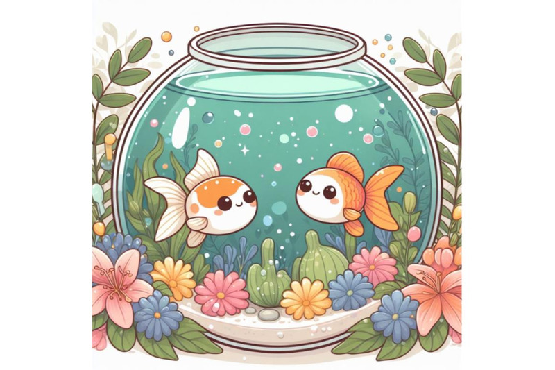 4-round-aquarium-with-goldfish