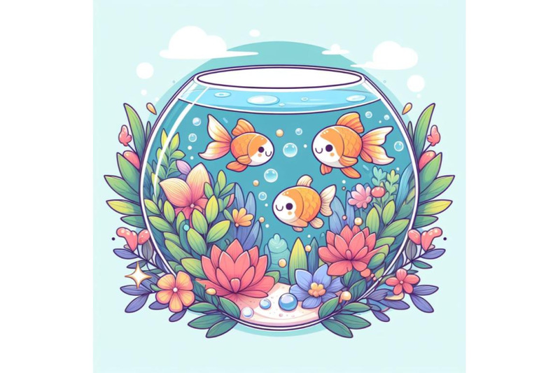 4-round-aquarium-with-goldfish