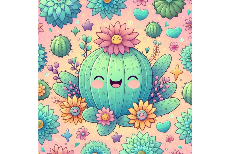 4-cute-succulent-or-cactus-plant-with-happy-face