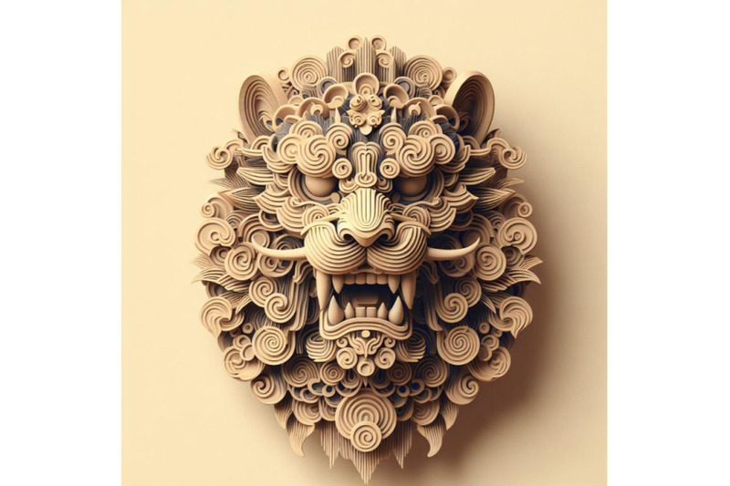 4-animal-tribal-face-lion