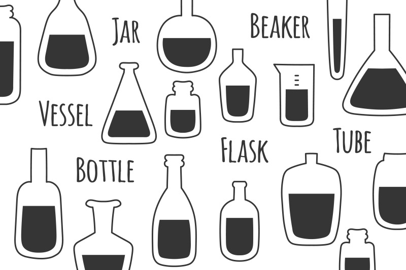 glass-bottle-tube-container-flask-doodles-png-clipart