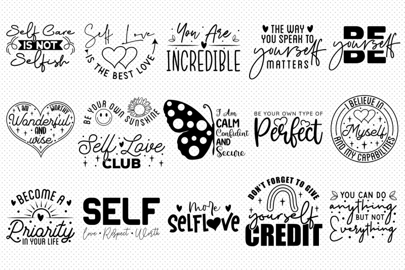 self-love-quotes-svg-bundle