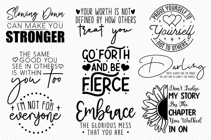 self-love-quotes-svg-bundle