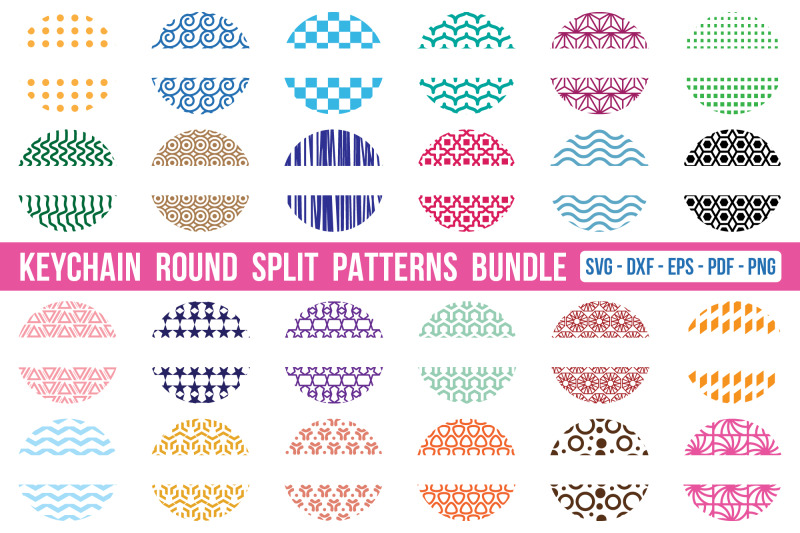 keychain-round-patterns-svg-bundle