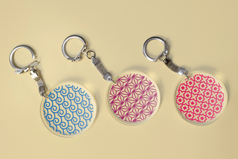 keychain-round-patterns-svg-bundle