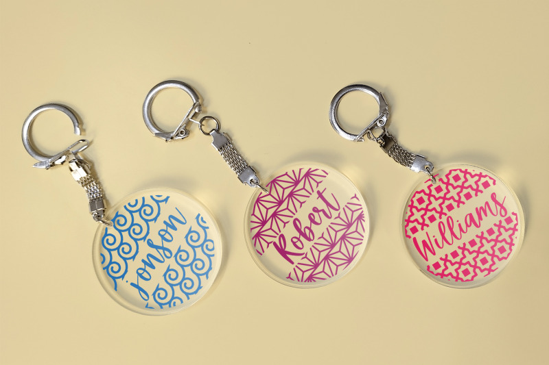 keychain-round-patterns-svg-bundle