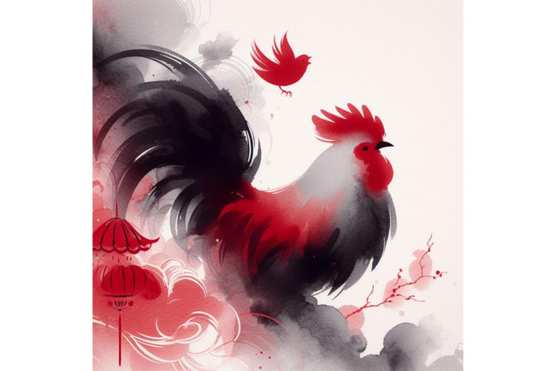 4-watercolor-cute-rooster