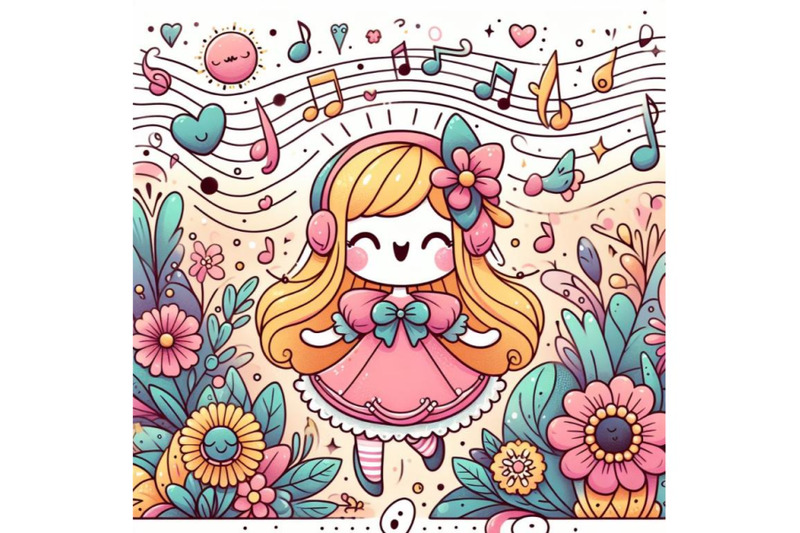 4-doodle-melody-art-isolated-on-white-background