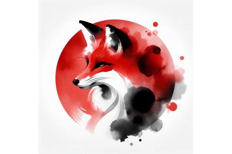 4-watercolor-fox-isolate-on-white-background