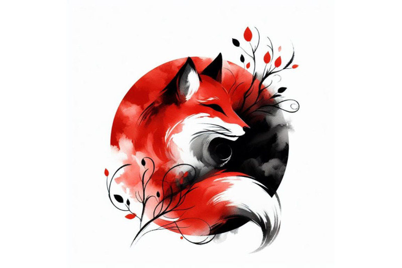 4-watercolor-fox-isolate-on-white-background