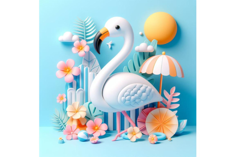 4-cute-flamingo-with-tropical-summer