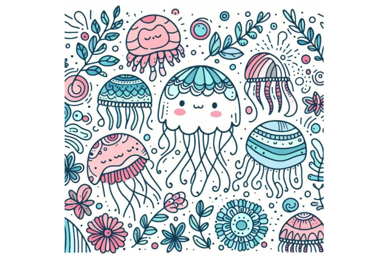 4-jellyfish-line-art-style-hand-drawn