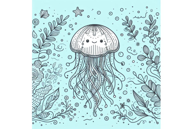 4-jellyfish-line-art-style-hand-drawn