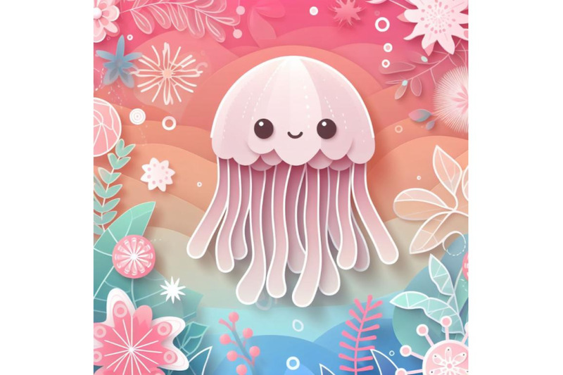 4-jellyfish-paper-art-layer